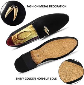 img 2 attached to 👞 CMM Smoking Slippers Moccasins: Stylish Men's Shoes for Effortless Loafers & Slip-Ons