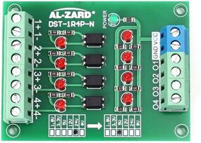 img 2 attached to 🔌 Icstation 4 Channel Voltage Level Translator Opto-Isolator Board PNP NPN PLC Signal Converter Module - 24V to 5V