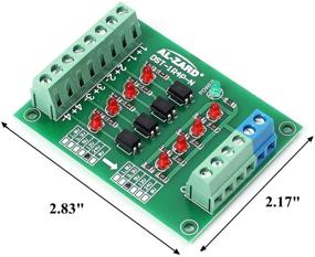 img 3 attached to 🔌 Icstation 4 Channel Voltage Level Translator Opto-Isolator Board PNP NPN PLC Signal Converter Module - 24V to 5V