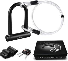 img 4 attached to 🔒 Aibrisk Heavy Duty U Lock Bike Lock with 4ft Security Cable and 5-Digit Combination for High-level Bike Security