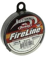 🔥 clear 10lb fireline beading thread: 50 yards, .010 inch diameter logo