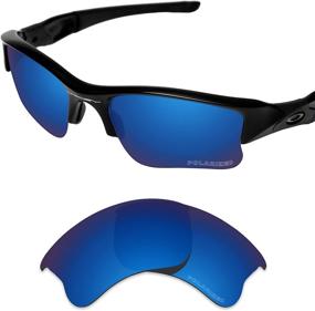 img 3 attached to Polarized Etched Sapphire Men's Sunglass & Eyewear Accessories: The Ultimate Performance Replacements by Tintart