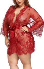 img 2 attached to TGD Womens Lingerie Nightgown XXXXL Women's Clothing in Lingerie, Sleep & Lounge