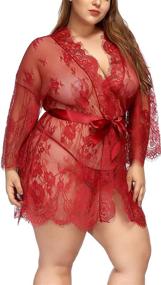 img 1 attached to TGD Womens Lingerie Nightgown XXXXL Women's Clothing in Lingerie, Sleep & Lounge