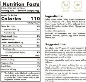 img 3 attached to Solgar Grass-Fed Whey Protein Powder Chocolate, 2.3 lb - 20g of New Zealand Grass-Fed 🍫 Protein - Delicious Flavor with Easy Mixing - Supports Strength and Recovery - Non-GMO, 36 Servings