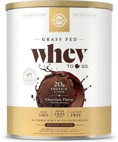 img 4 attached to Solgar Grass-Fed Whey Protein Powder Chocolate, 2.3 lb - 20g of New Zealand Grass-Fed 🍫 Protein - Delicious Flavor with Easy Mixing - Supports Strength and Recovery - Non-GMO, 36 Servings