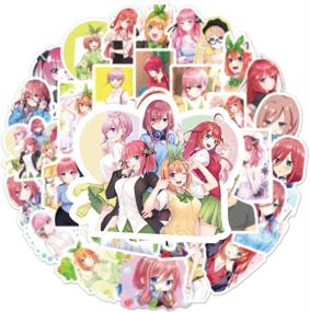 img 1 attached to 🎁 The Quintessential Quintuplets Laptop Stickers Set - 50 Pcs, Waterproof Anime Cute Girl Stickers for Teens, Adults, Girls - Perfect Gift for Water Bottles, Skateboards, Cars, and Phones