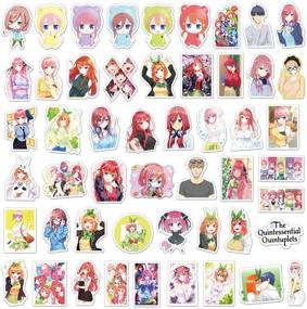 img 3 attached to 🎁 The Quintessential Quintuplets Laptop Stickers Set - 50 Pcs, Waterproof Anime Cute Girl Stickers for Teens, Adults, Girls - Perfect Gift for Water Bottles, Skateboards, Cars, and Phones