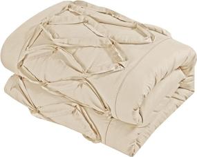 img 3 attached to 🏠 Chic Home 8 Piece King Size Ruth Ruffled Comforter Set in Beige - Enhanced for SEO