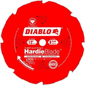 img 1 attached to 🔪 Fiber Cement Saw Blade Freud D1208DH Diablo 12-Inch by 8 Tooth TCG Polycrystalline Diamond Tipped, Multi-Purpose