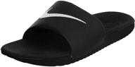 👟 nike slide athletic sandal black: stylish comfort for sports and leisure logo