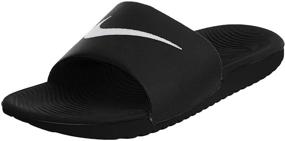 img 4 attached to 👟 Nike Slide Athletic Sandal Black: Stylish Comfort for Sports and Leisure