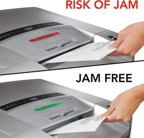 img 1 attached to 📄 GBC Paper Shredder LM12-30 (1770055): Jam-Free, 12 Sheet Capacity, Micro-Cut, Ideal for 20+ Users, Black