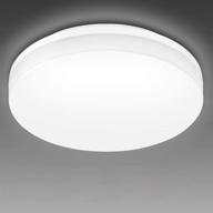 💡 waterproof ip54 flush mount led ceiling light - 9 inch, 15w, daylight white 5000k, 1500lm, 120w equivalent - ideal for bathroom, kitchen, porch, laundry room, hallway, basement - non dimmable logo