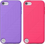 📱 belkin flex case 2-pack for ipod touch 5th generation - purple and pink logo