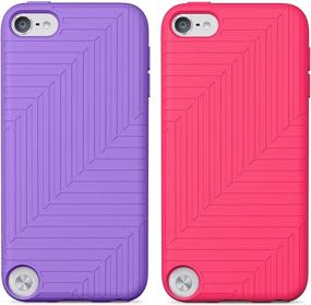 img 1 attached to 📱 Belkin Flex Case 2-Pack for iPod Touch 5th Generation - Purple and Pink
