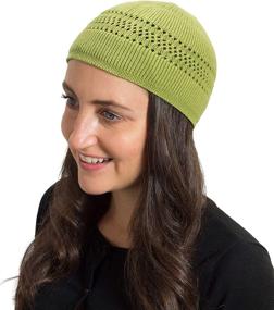 img 2 attached to 🧢 SnugZero - Premium 100% Cotton Lattice-Knit Skull Cap Beanie Kufi: Stylish Solid Colors and Cool Designs for Everyday Comfort