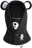 🧣 winter windproof balaclava: essential fleece girls' accessory for cold weather riding logo
