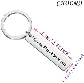 img 3 attached to CHOORO Hilarious Sarcastic Sarcasm Keychain