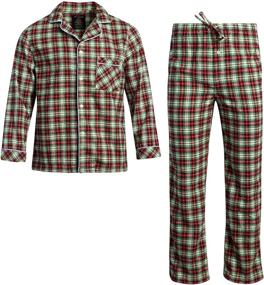 img 4 attached to 🛏️ Cozy up with Ten West Apparel Flannel Pajamas: Unmatched Comfort for a Restful Night's Sleep