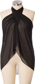 img 1 attached to 👙 Hanna Nikole Plus Size Sarong Swimsuit Cover-Up: Bikini Beach Wrap Skirt for Women