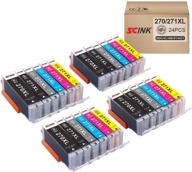 scink 270xl 271xl 270 271 xl ink cartridges 4 sets with gray - perfect for pixma ts9020 ts8020 mg7720 printers - 24 pack of high-quality ink cartridges logo