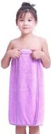 🛀 enerhu soft kids bath towel robe - terrycloth spa wrap with snap buttons: comfortable and skin-friendly for children logo