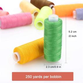 img 2 attached to 30-Color Assorted Sewing Thread Kit for Sewing Machine & Hand Sewing - 250 Yards/spool Polyester Thread