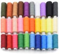 30-color assorted sewing thread kit for sewing machine & hand sewing - 250 yards/spool polyester thread logo