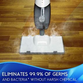 img 1 attached to 🧽 EULEVEN Steam Mop Cleaner 5-in-1 - Handheld Unit for Laminate, Hardwood, Tiles, Carpet Floors, Kitchen, Windows - Scrubbing Steam Cleaner - Pet Friendly Steamer for Whole House Multipurpose Use