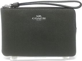 img 3 attached to Women's Coach Small Corner Wristlet in Black - Handbags, Wallets, and Wristlets