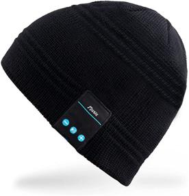 img 4 attached to 🎧 Bluetooth Beanie Hat with Wireless Music, Knitted Cap featuring Headphone Headset, Earphone Stereo Speakers, Mic Hands-Free for Outdoor Activities like Sports, Running, Walking, Jogging, Skiing, Snowboarding