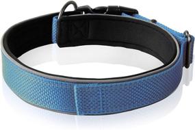 img 3 attached to 🐶 PetiFine Reflective Dog Collar: Adjustable, Neoprene Padded Collar for Small-Medium Dogs up to 27KG