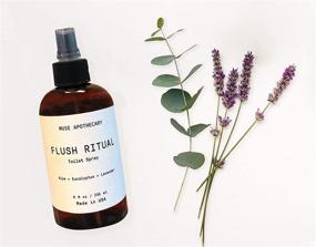 img 3 attached to 🚽 Muse Bath Apothecary Flush Ritual - Aromatic & Refreshing Toilet Spray, Pre-Flush Usage, 8 oz, Infused with Natural Essential Oils - Aloe + Eucalyptus + Lavender, Set of 2
