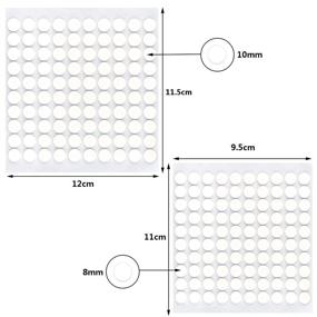 img 3 attached to 🔷 10 Sheet Foam Round Dots Double-Sided Adhesive 3D Craft Foam Tape - DIY Handmade Crafts/Office Supplies - 1000 Pcs - 2 Sizes (0.3 inch and 0.4 inch)