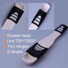 img 1 attached to ⚖️ Creative Adjustable Measuring Spoon for Precise Baking & Cooking: Eight Stalls, Double End Scale for Dry/Semi-Liquid Ingredients - White