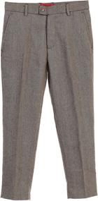 img 1 attached to 👖 Gioberti Boys' Clothing: Tweed Plaid Pants