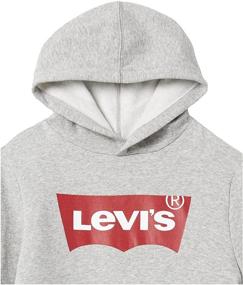 img 2 attached to 🔵 Levi's Boys' Batwing Hooded Pullover