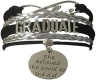 🎓 infinity collection 2021 graduation jewelry: class of 2021 graduate bracelet - perfect graduation gift in 10 vibrant colors logo