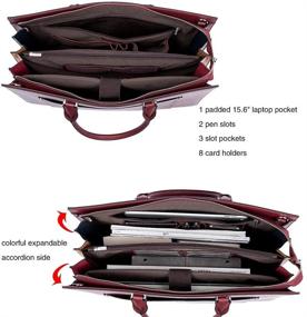 img 2 attached to CLUCI Briefcase Fashion Business Shoulder Laptop Accessories for Bags, Cases & Sleeves