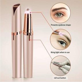 img 1 attached to Eyebrow Trimmer Portable Painless Remover