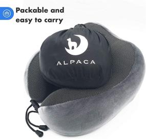 img 3 attached to 🦙 Ultimate Alpaca Memory Foam Travel Pillow - Enhancing Sleep Quality with Award-Winning Design, Optimal Head, Neck, and Chin Support for All Sleep Positions - Featuring Premium Breathable Fabric and Convenient Machine-Washable Cover