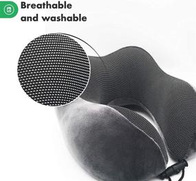 img 2 attached to 🦙 Ultimate Alpaca Memory Foam Travel Pillow - Enhancing Sleep Quality with Award-Winning Design, Optimal Head, Neck, and Chin Support for All Sleep Positions - Featuring Premium Breathable Fabric and Convenient Machine-Washable Cover