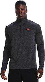 img 4 attached to 🚀 Ultimate Performance: Under Armour Zip Up T Shirt in Marine – Stay Ahead in Style!