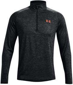 img 2 attached to 🚀 Ultimate Performance: Under Armour Zip Up T Shirt in Marine – Stay Ahead in Style!