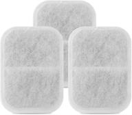 🔌 3-pack replacement cotton activated carbon filters for cat dog pet water drinking fountain by ownpets логотип