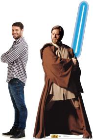 img 2 attached to Life Size OBI-Wan Kenobi Cardboard Standup - Cardboard People Star Wars Prequel Trilogy