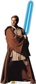 img 4 attached to Life Size OBI-Wan Kenobi Cardboard Standup - Cardboard People Star Wars Prequel Trilogy