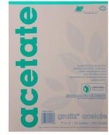 📄 grafix 9x12 inches eco-friendly transparent acetate sheets - pack of 25, 5cl0912 logo