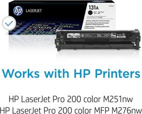 img 3 attached to HP 131A CF210A Toner Cartridge for HP LaserJet 🖨️ Pro 200 Color Printer M251nw, M276nw - Superior Performance in Black